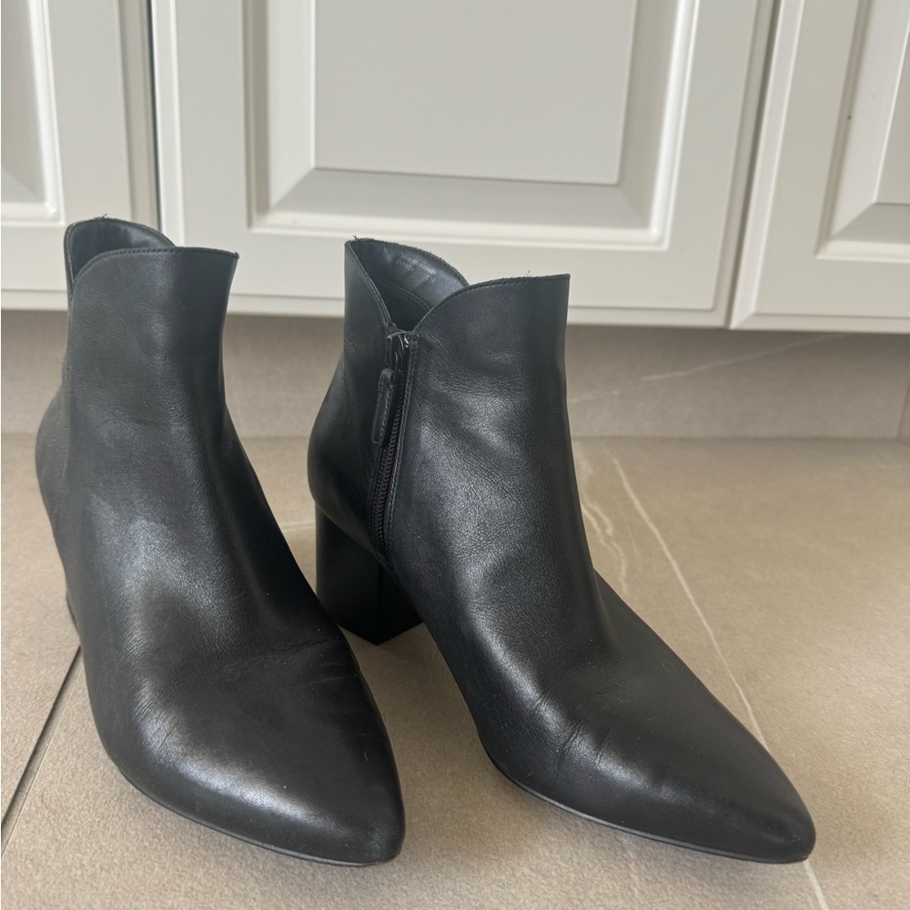 Cole Haan Black Leather Booties